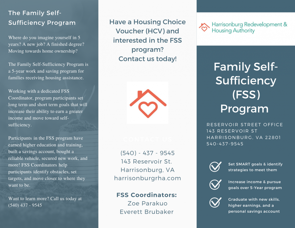 Family Self Sufficiency - Harrisonburg Redevelopment & Housing Authority