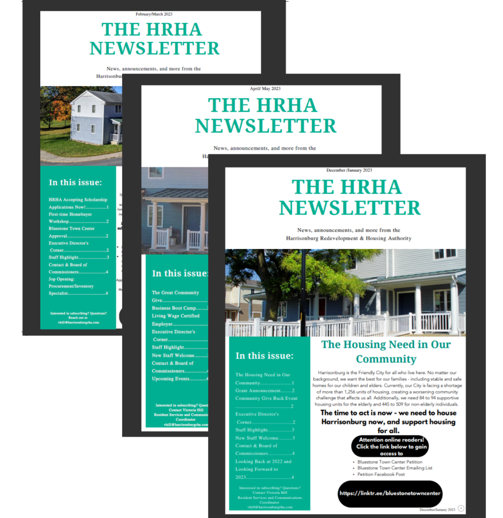 HRHA Newsletters Harrisonburg Redevelopment & Housing Authority